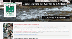 Desktop Screenshot of guides-nature-gorges-ardeche.net