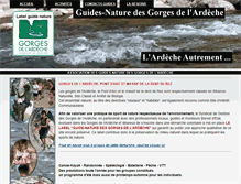 Tablet Screenshot of guides-nature-gorges-ardeche.net